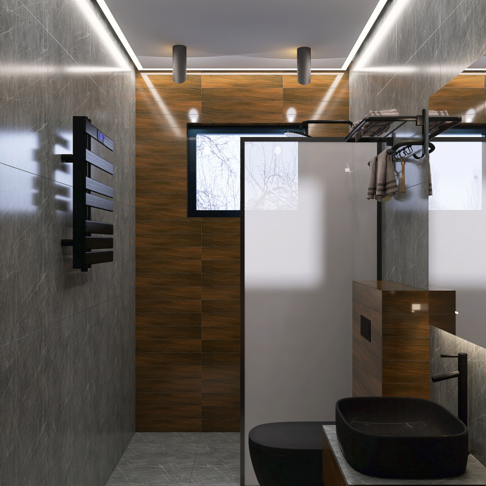 Душевая в загородном доме