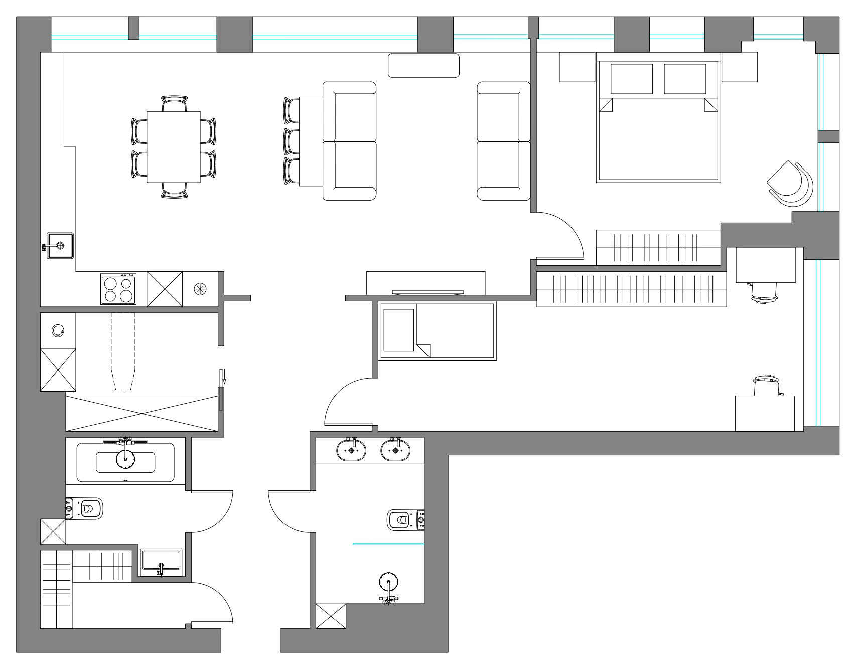 Поиск планировки: 8 вариантов (!) + финал для московской «двушки»