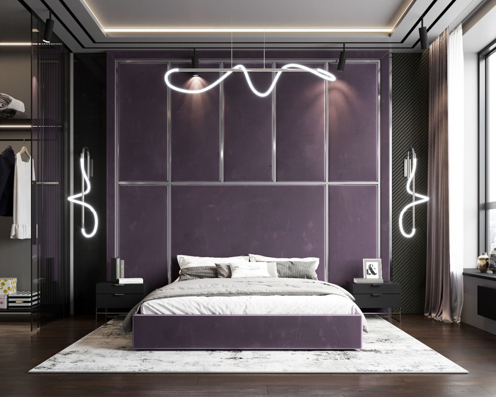 Обложка проекта: Современная кровать с мягкими панелями