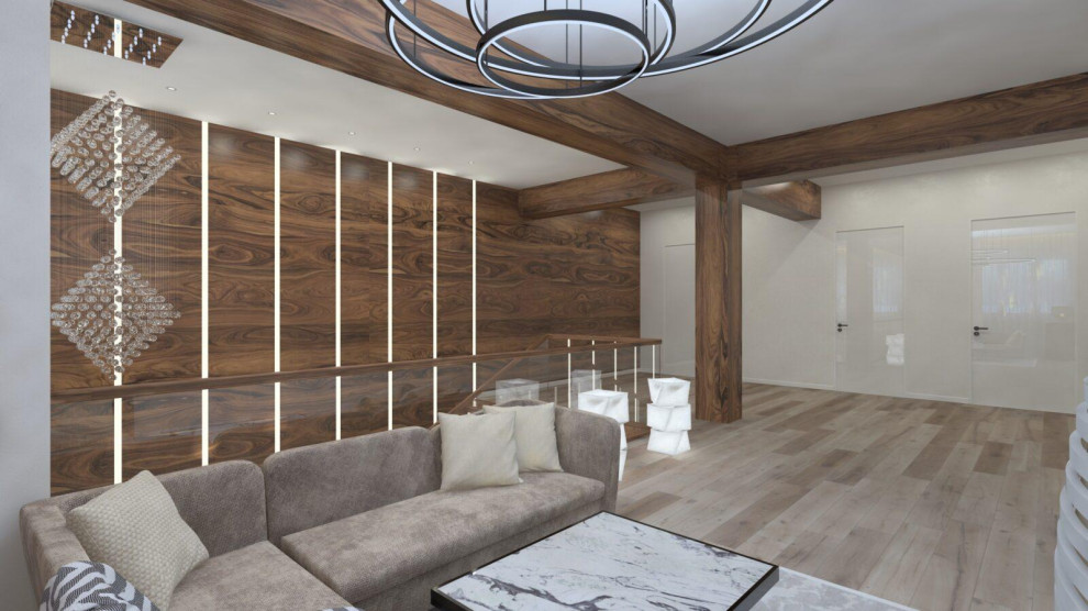 Дизайн интерьера коттеджа “Русская усадьба” 270 кв.м