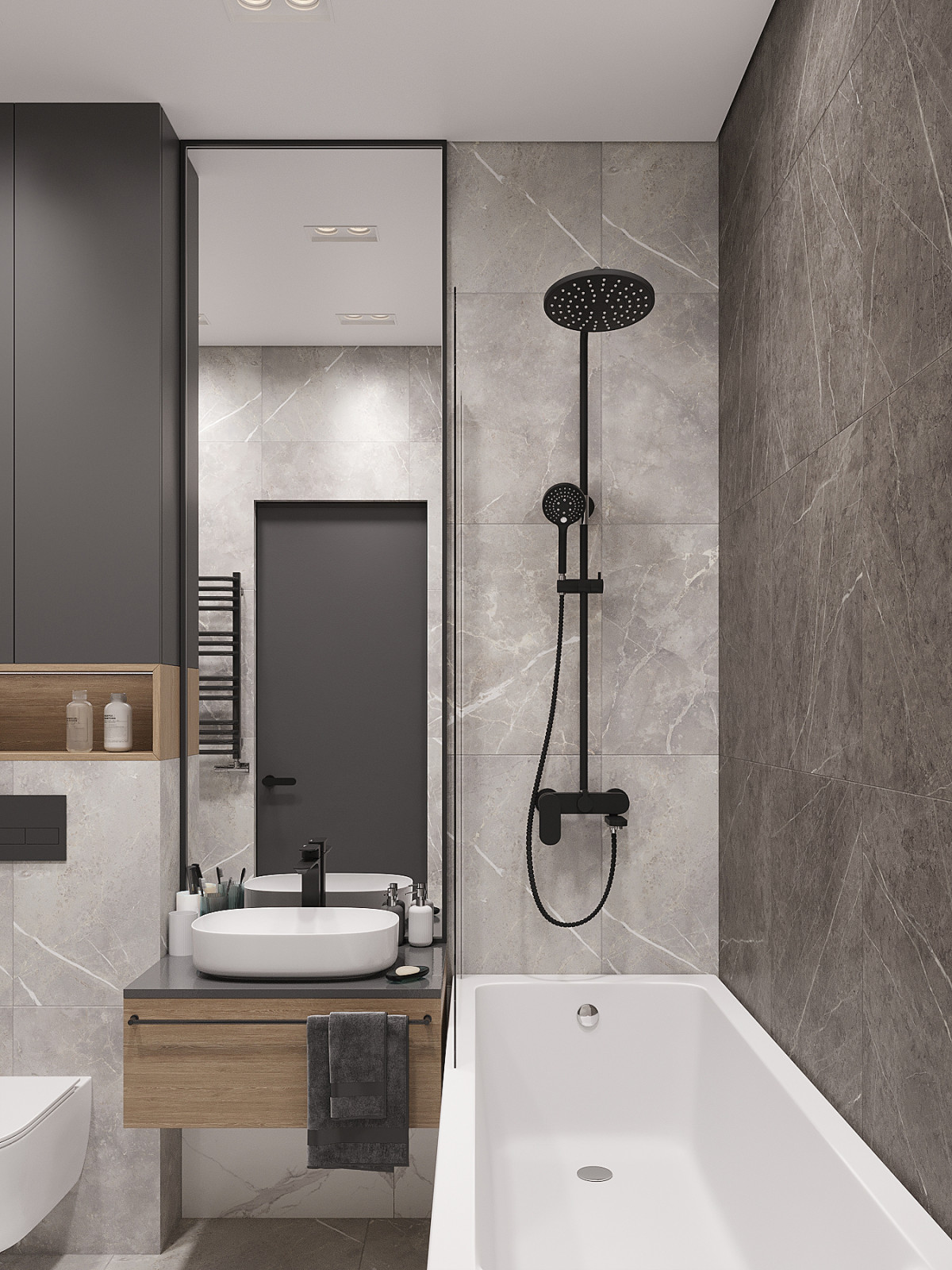 Современный интерьер в ЖК «Znak», Ижевск, 73 кв. м2