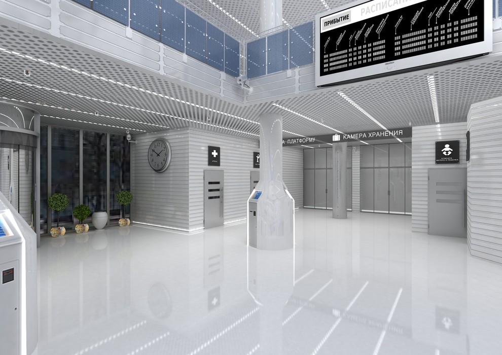 Обложка проекта: Проект реконструкции интерьеров и прилегающей территории автовокзала