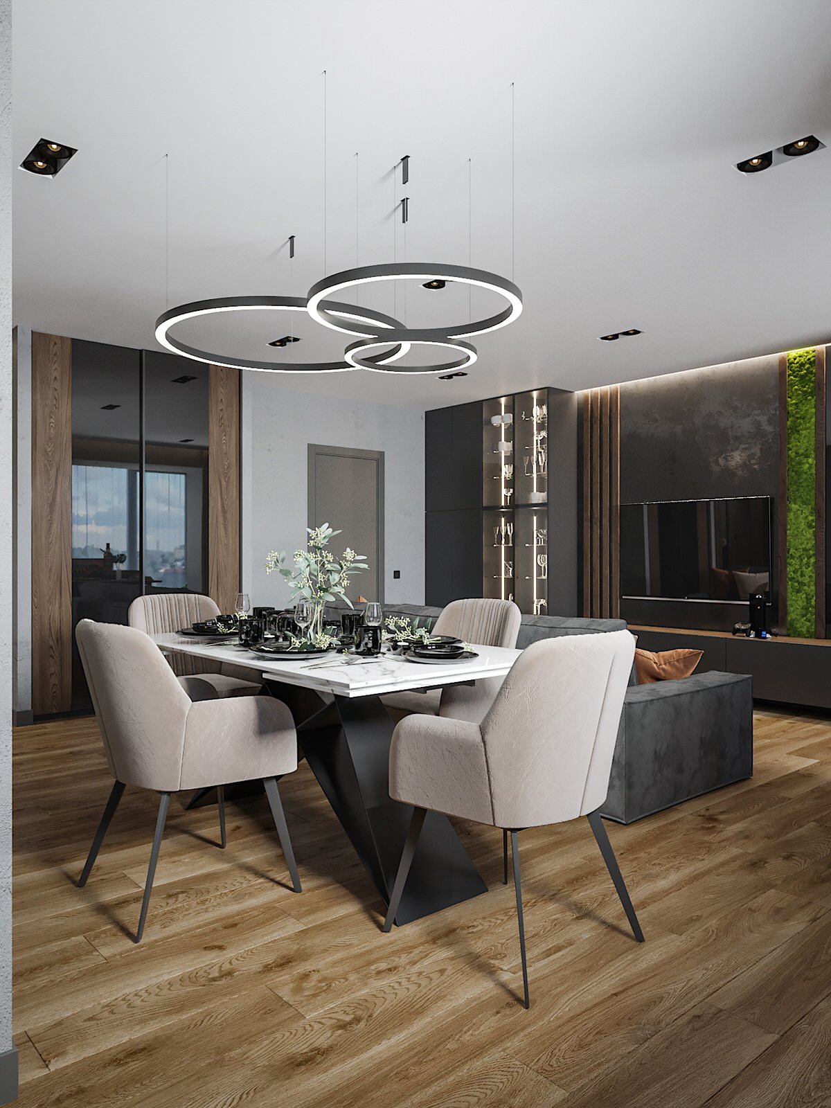 Минимализм в темно-серых тонах!