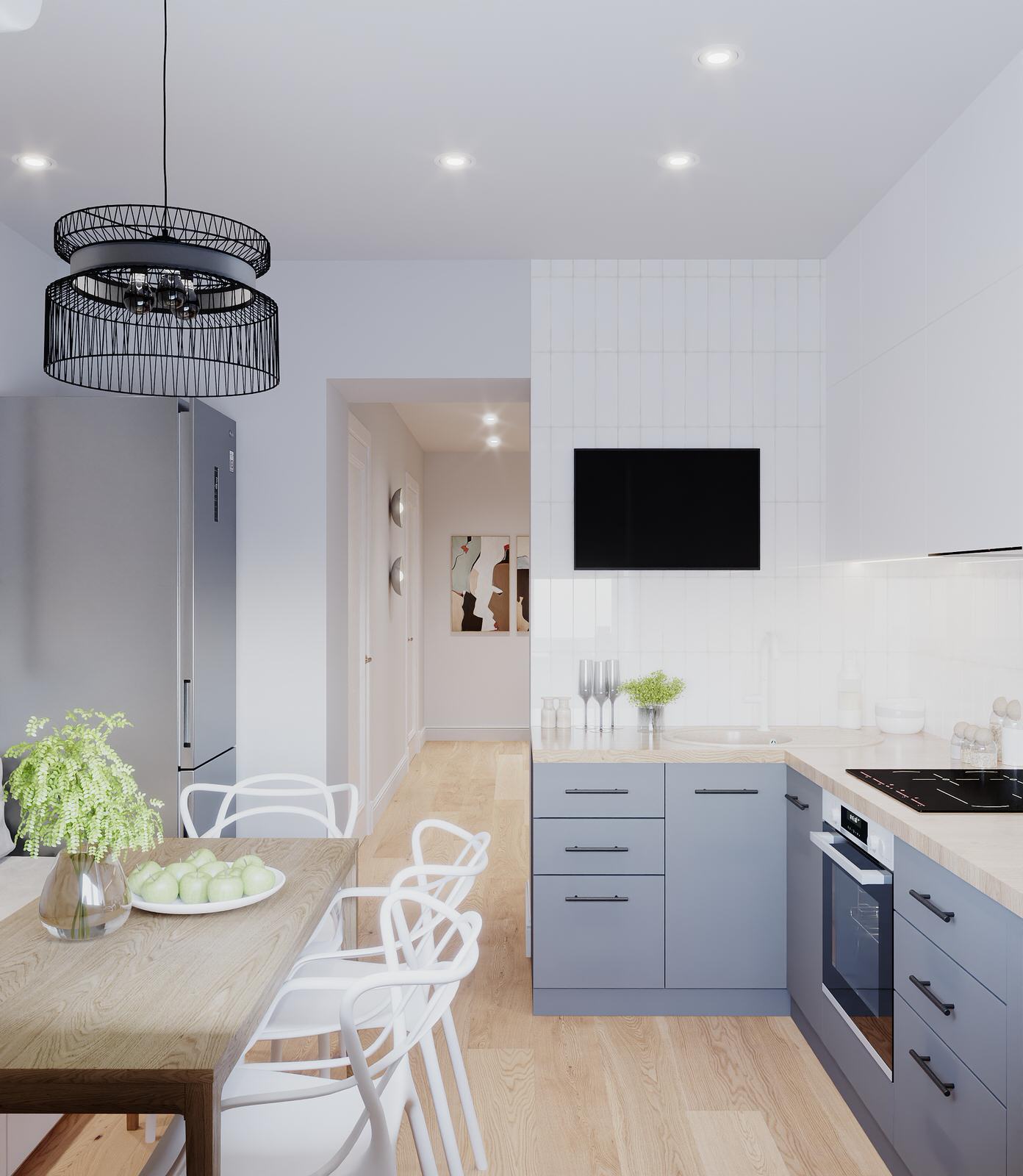 Дизайн светлой кухни