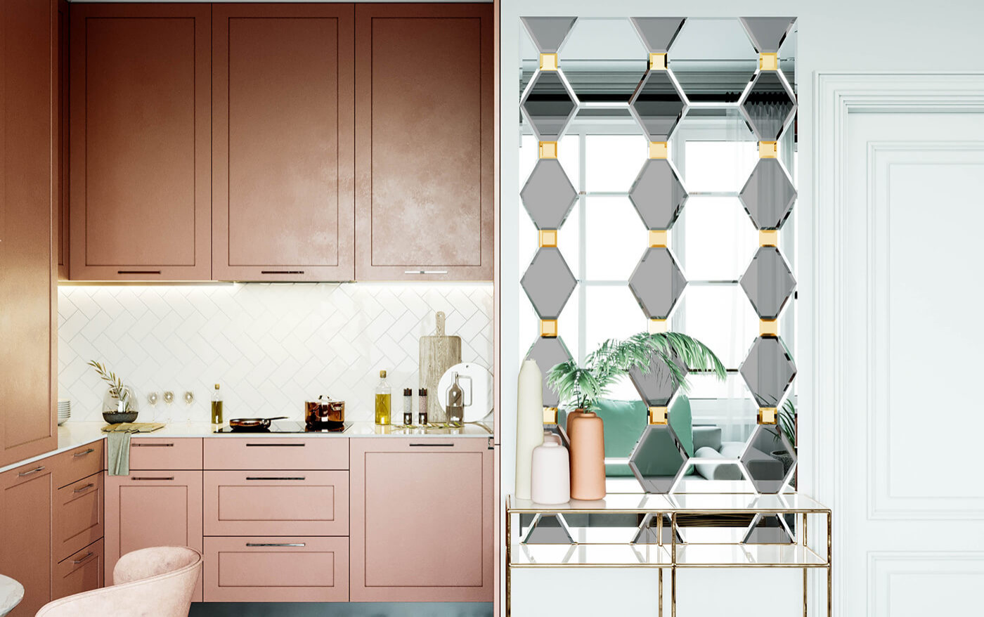 Обложка проекта: Зеркальное панно Варшава