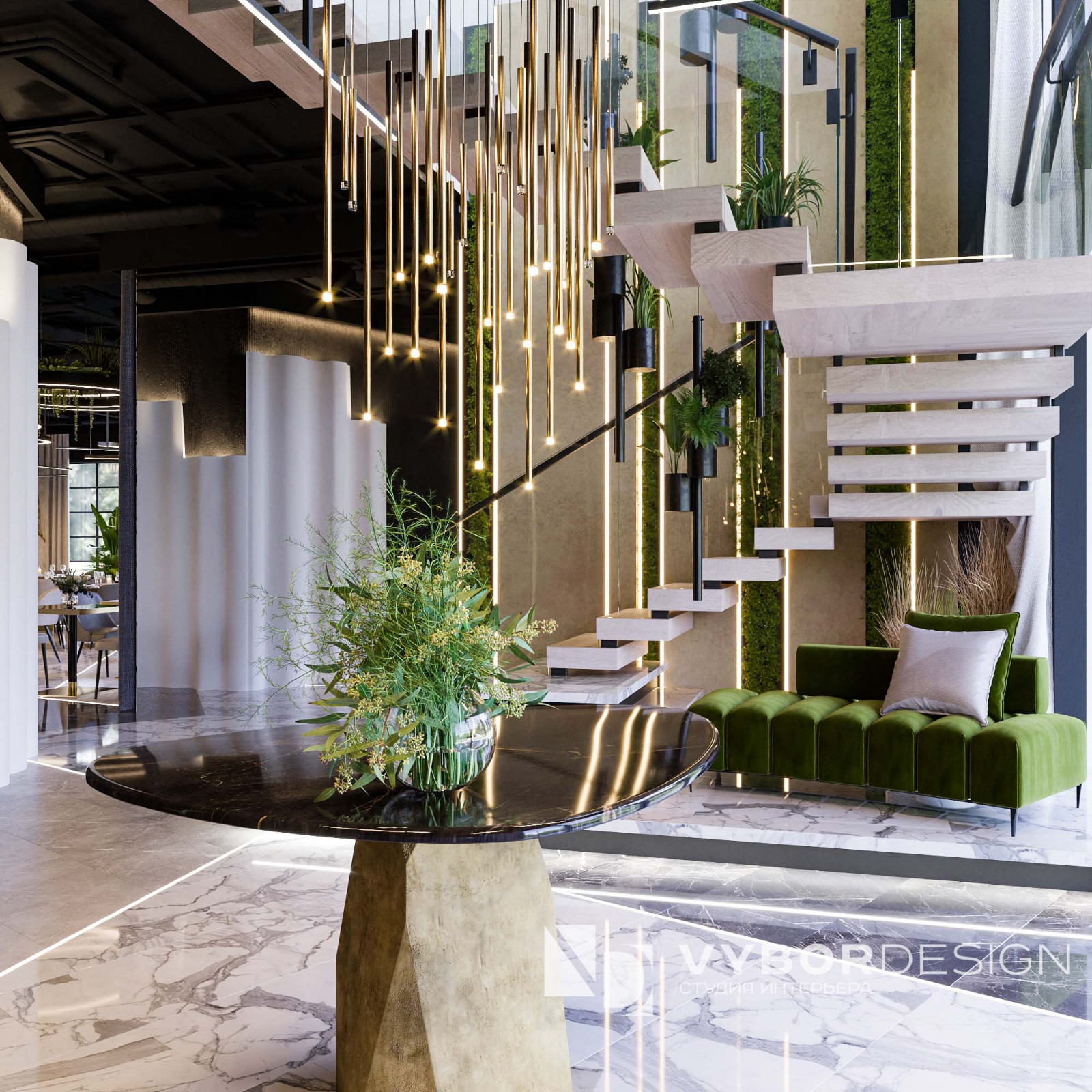 Дизайн интерьера ресторана Green Paradise