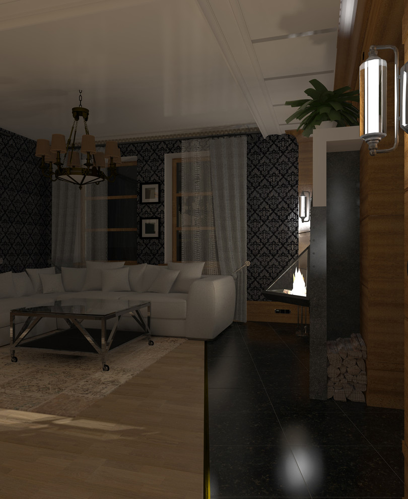 Мягкий "steam-punk" в небольшом загородном доме Подмосковья.