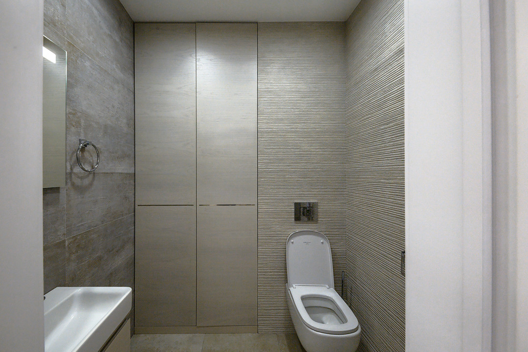 Дизайн квартиры в современном стиле с  акцентами.