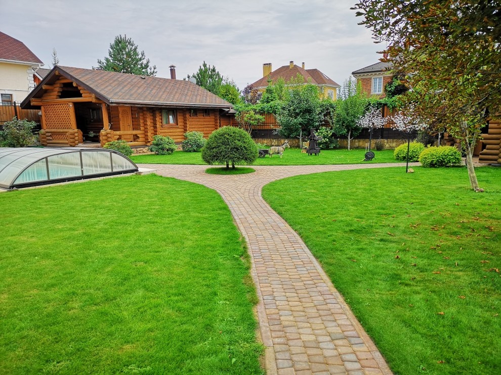 Укладка брусчатки пос. Новоглагольево