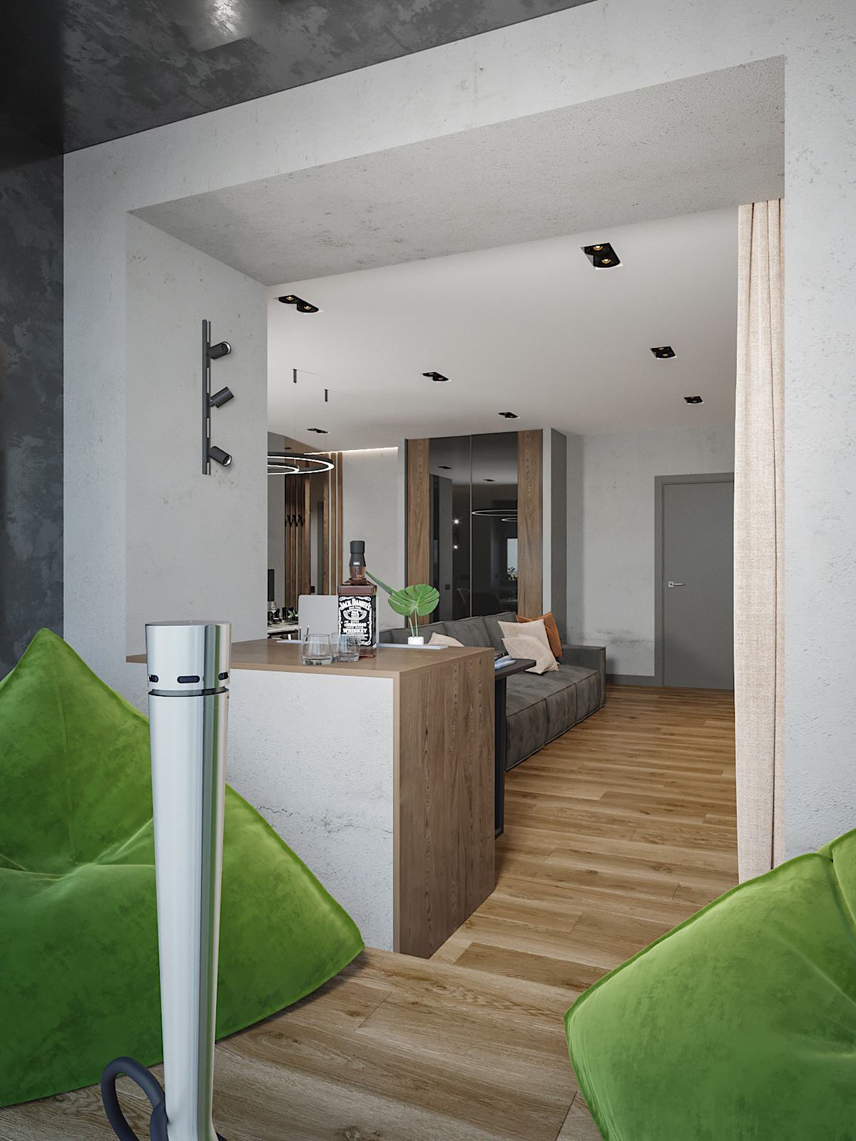 Минимализм в темно-серых тонах!