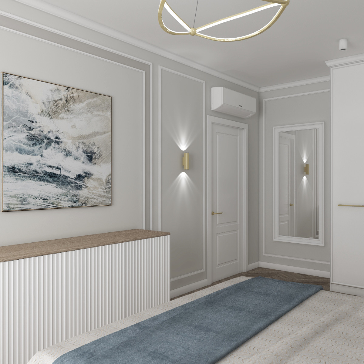 Дизайн квартиры "Золотая линия"