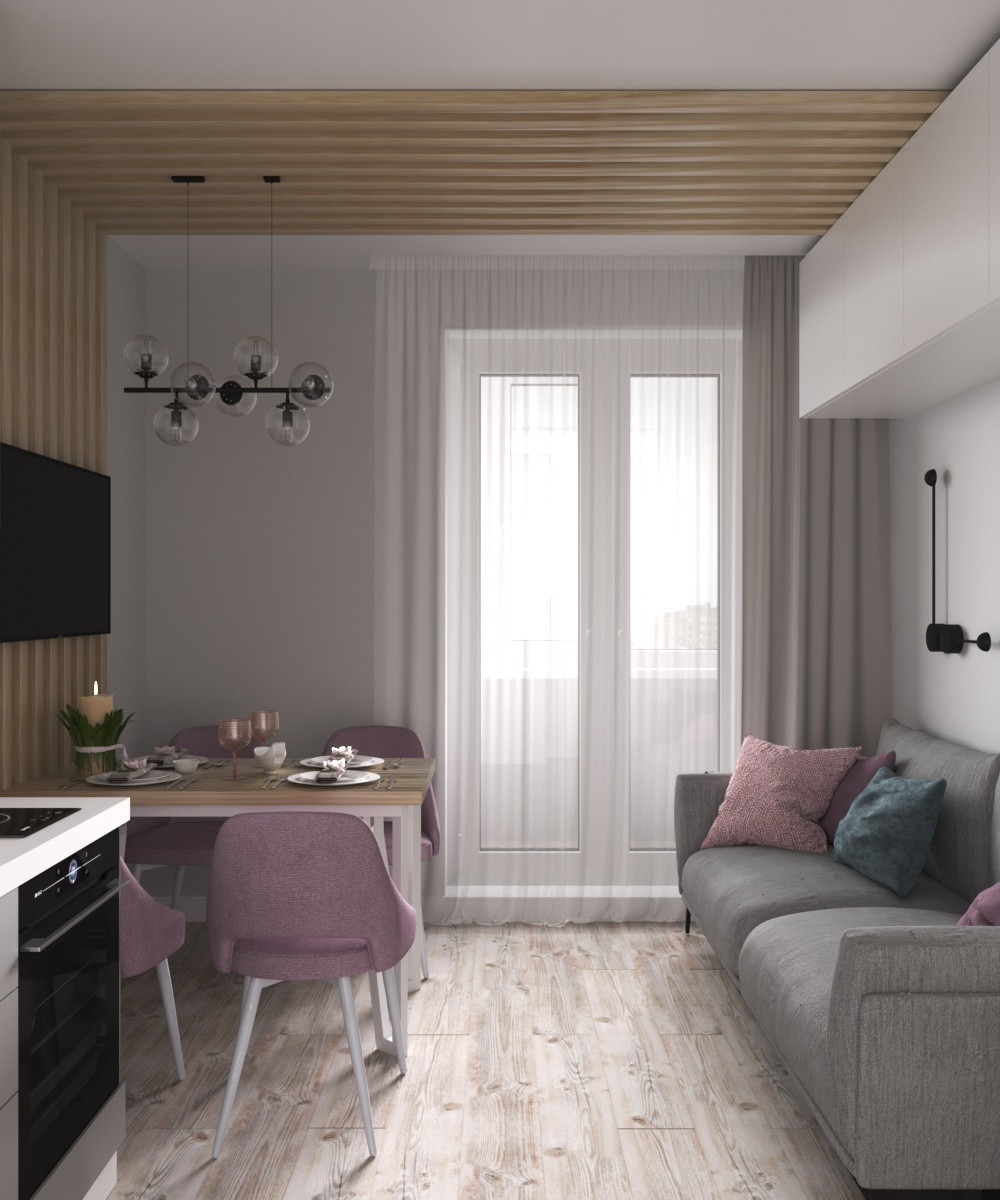 Современная кухня-гостиная