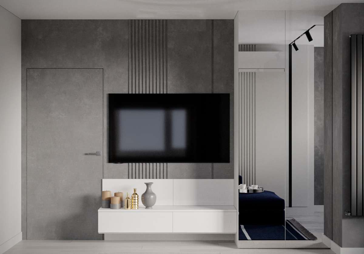 Дизайн интерьера в серых тонах