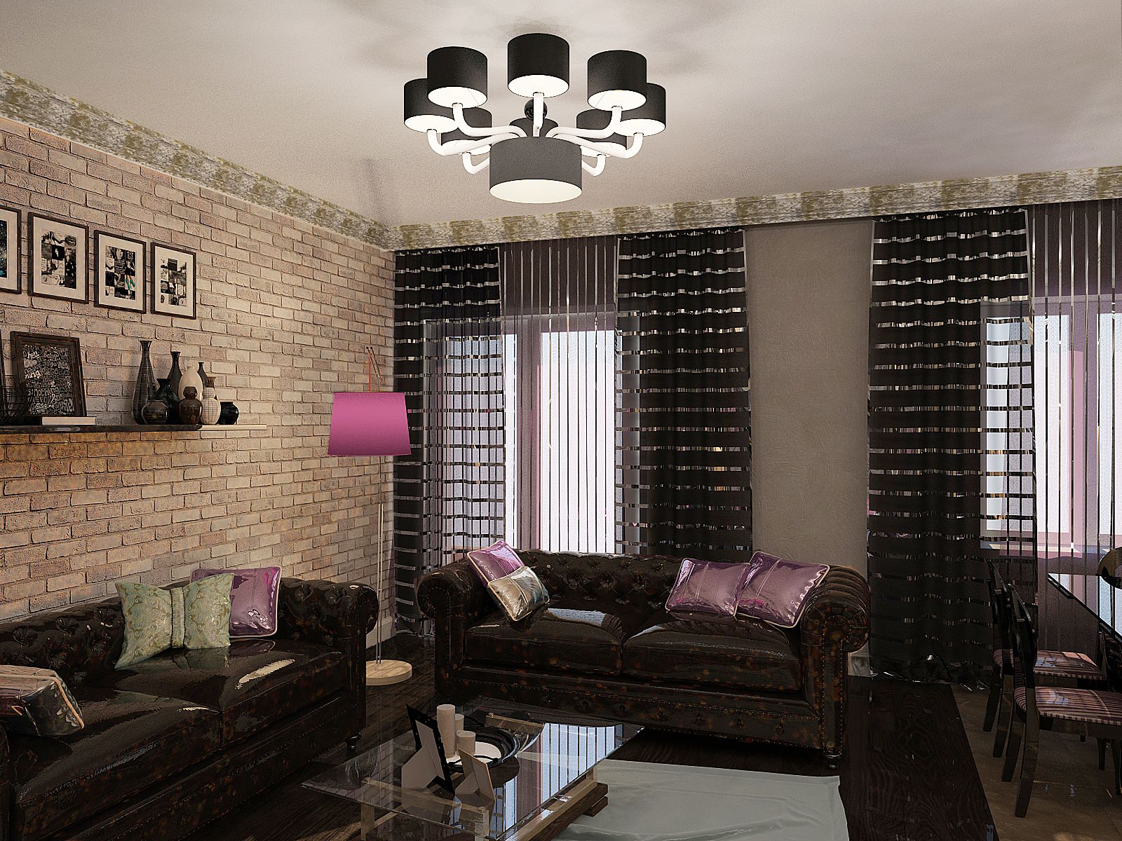 Обложка проекта: Квартира в темных тонах