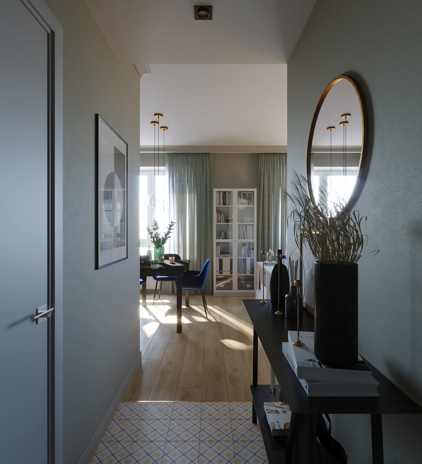 Интерьер квартиры 38 м2 в г. Москва