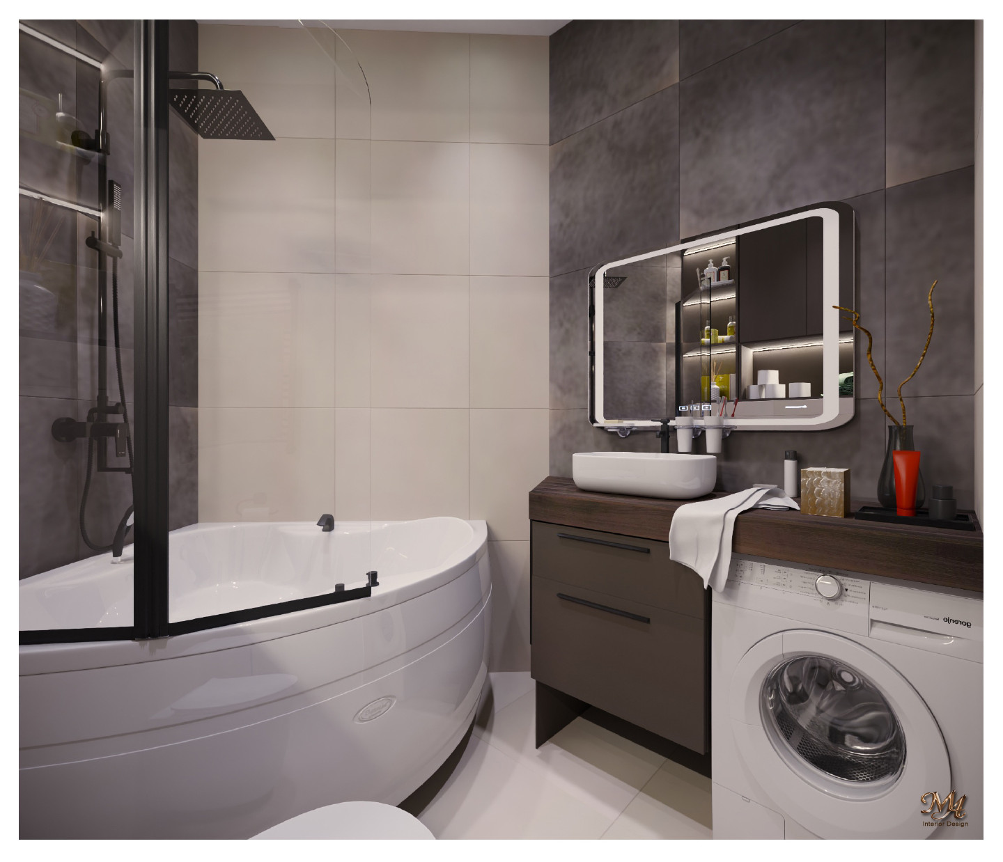 ПРОЕКТ КВАРТИРЫ В СТИЛЕ ГРЕЙЖ.