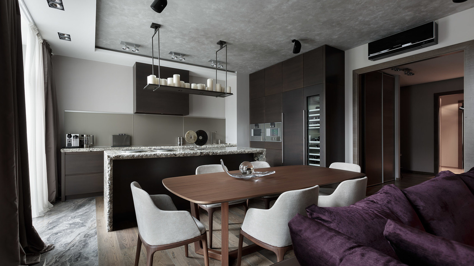 Брутальная квартира в ЖК Смольный Парк