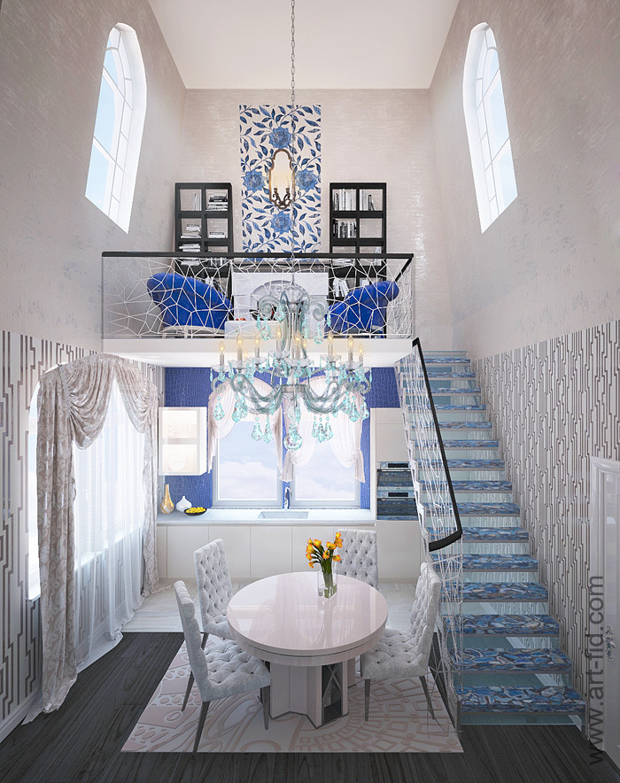 Обложка проекта: Кухня-гостиная в ЭК Русский дом