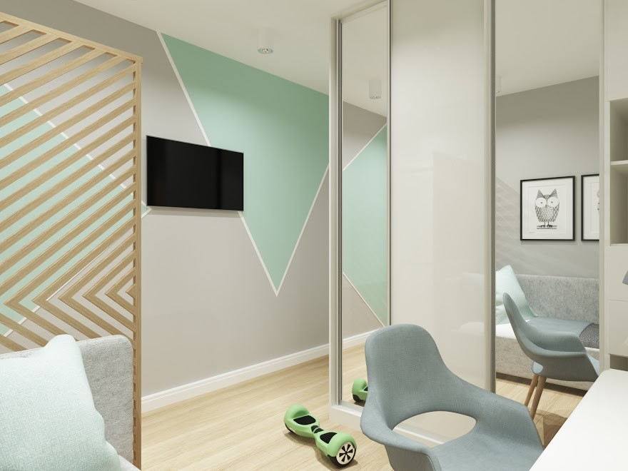 Дизайн-проект детской для двоих детей