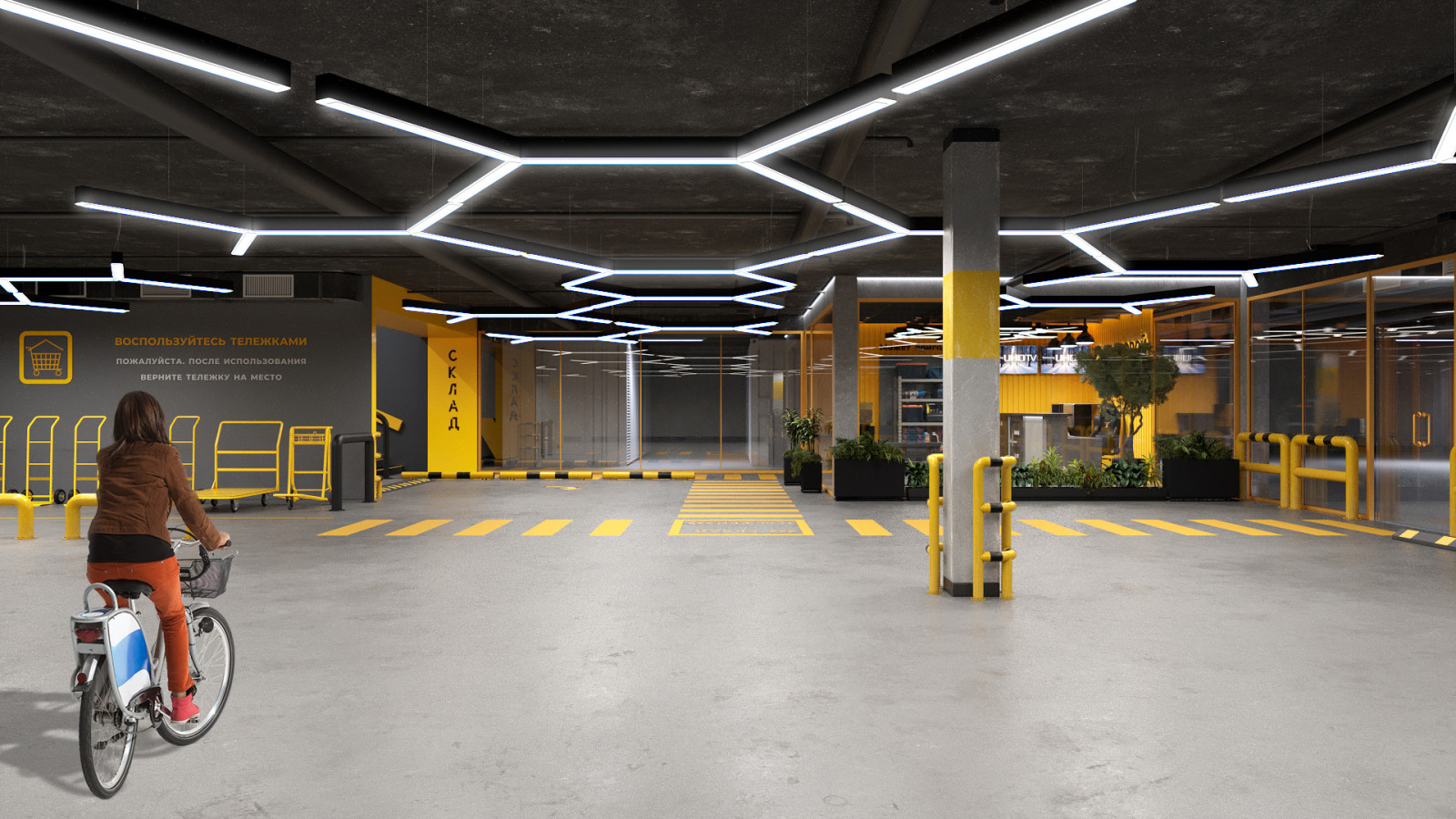 Интерьер складского помещения