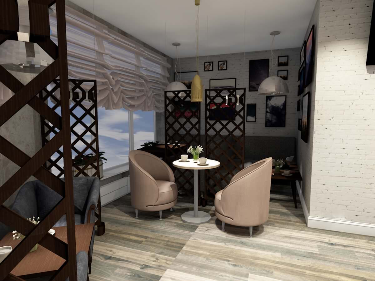 Дизайн-проект кафе быстрого питания в Новокузнецке