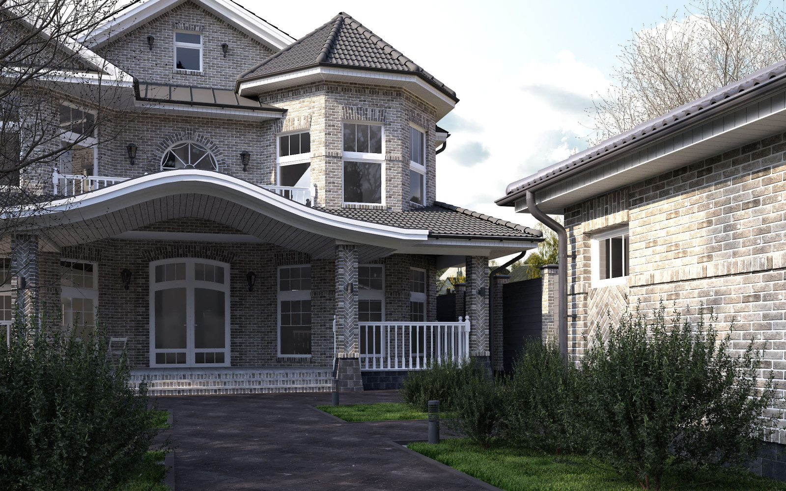 Обложка проекта: Двухэтажный классический коттедж Вэйде