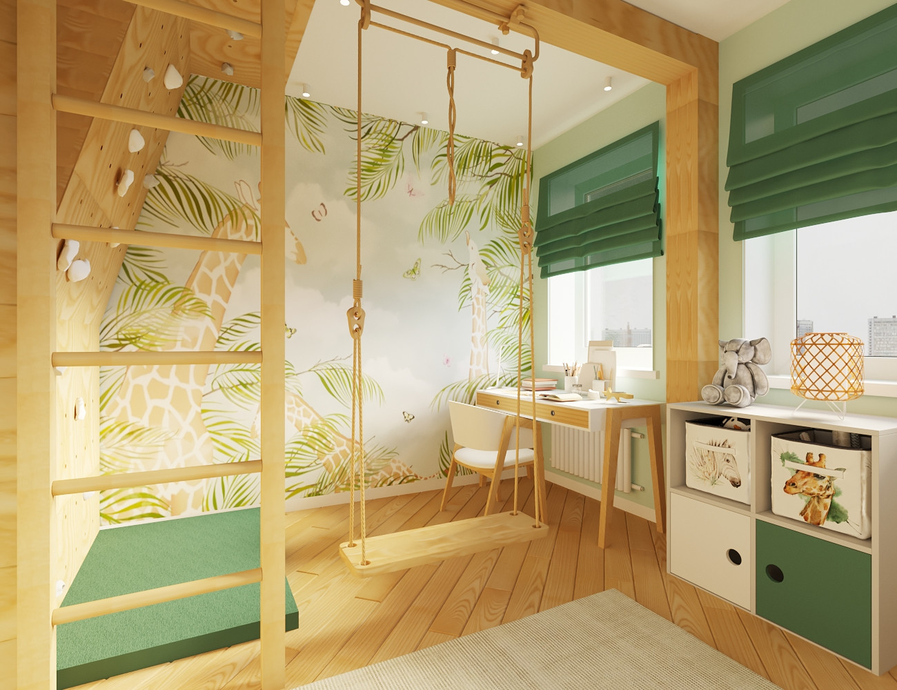 Обложка проекта: Детская комната для погодок