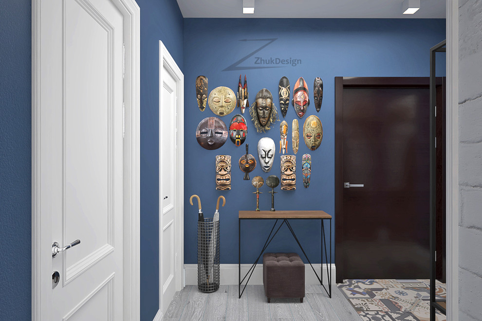 Дизайн однокомнатной квартиры в скандинавском стиле и loft