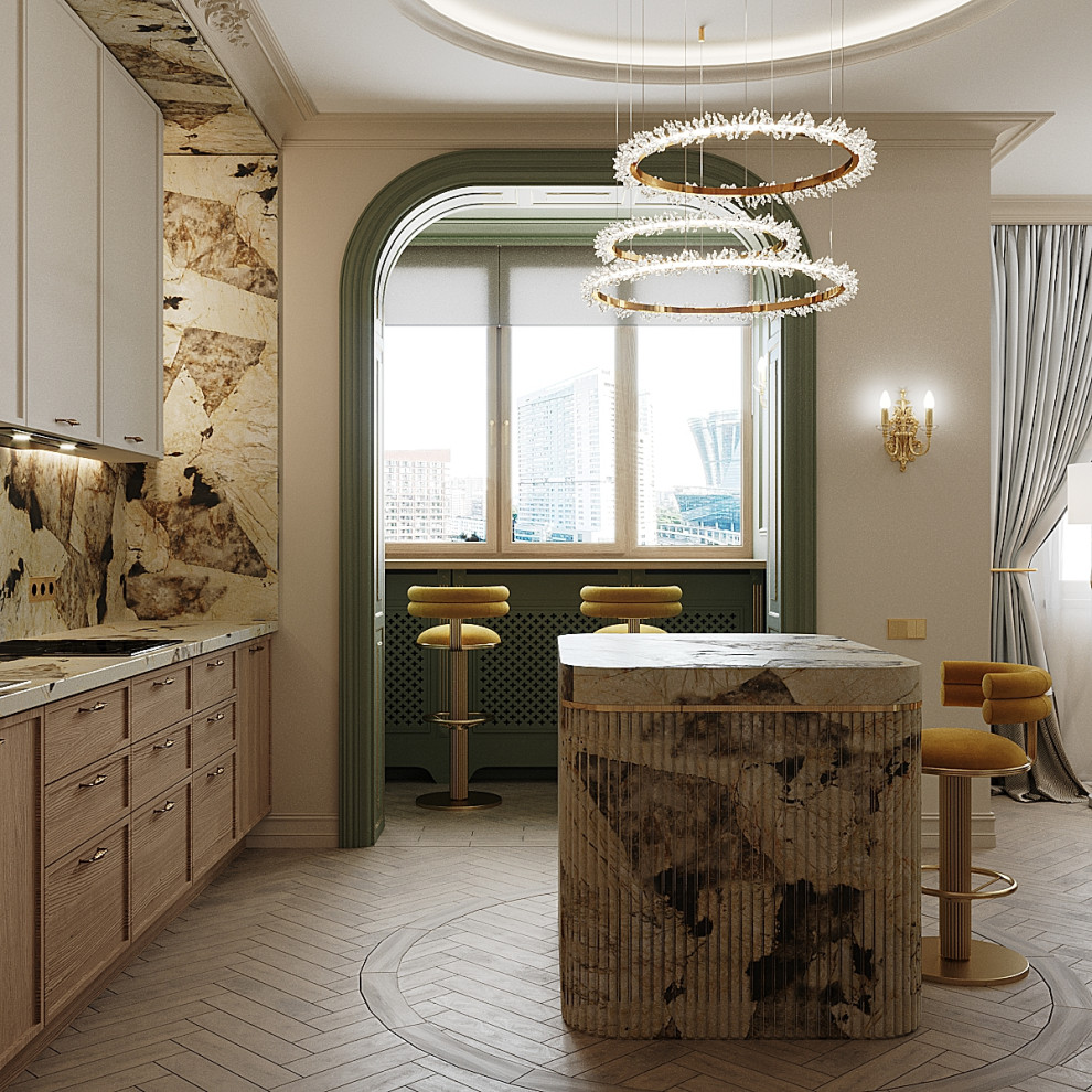 Яркая классикаквхня и  столовая мебель