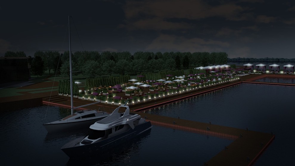 Поселок и Яхт-клуб. Эскиз и концепт