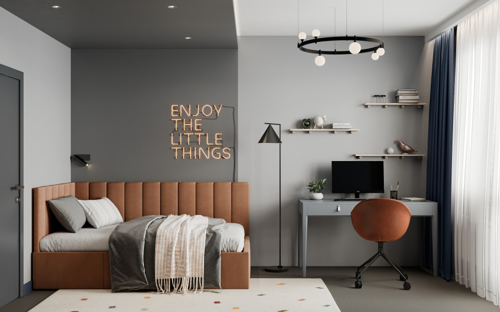 Визуализация спальни по дизайну Яны Феодориди