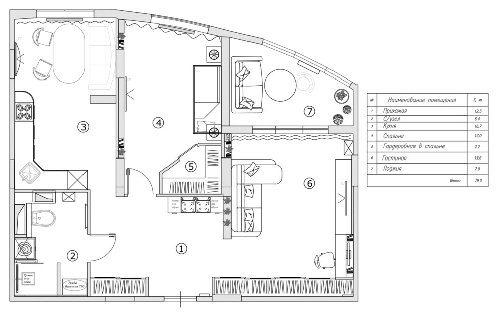 Двухкомнатная квартира в Подмосковье, г. Дзержинский