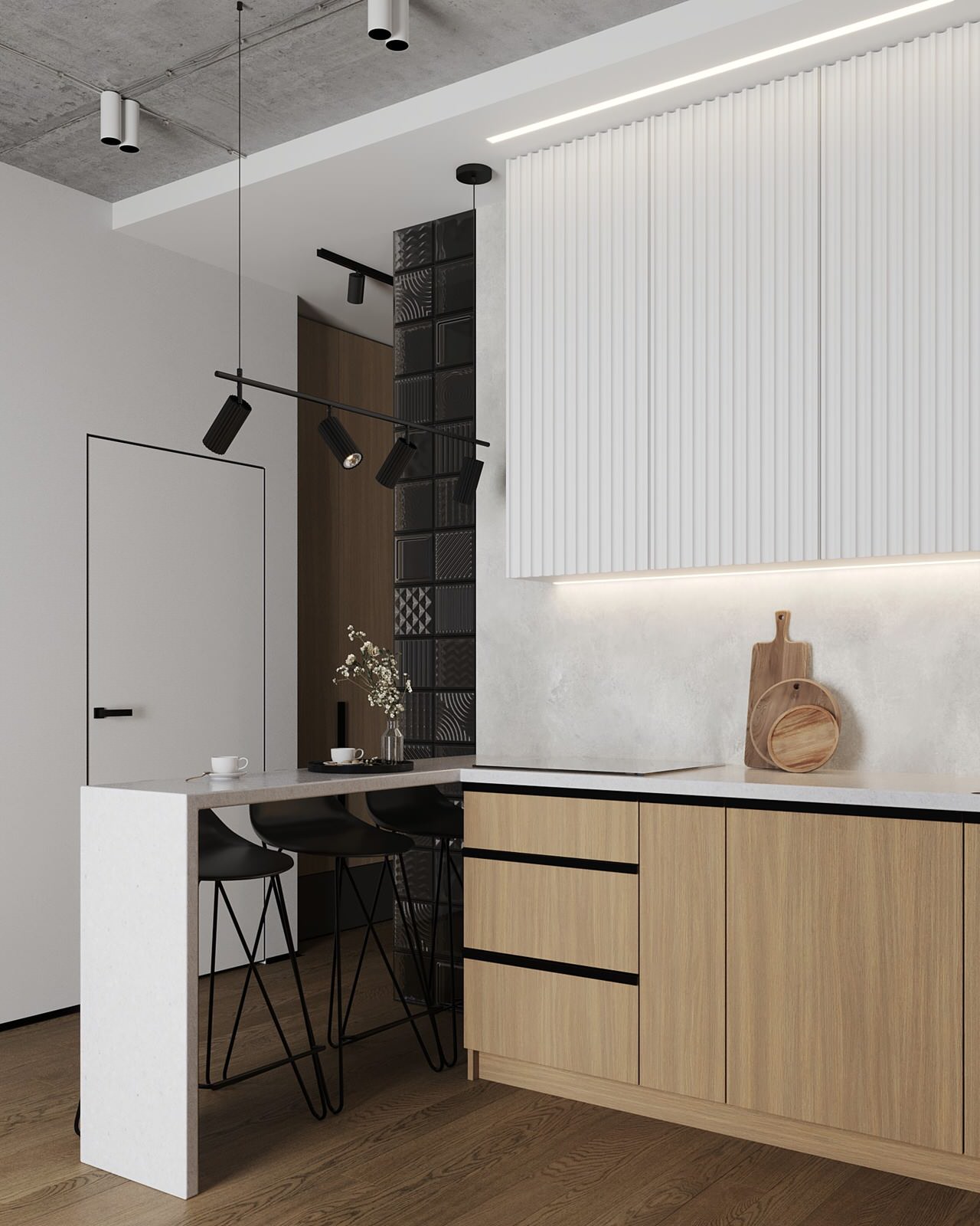 Обложка проекта: Квартира 83 м2 в стиле минимализм