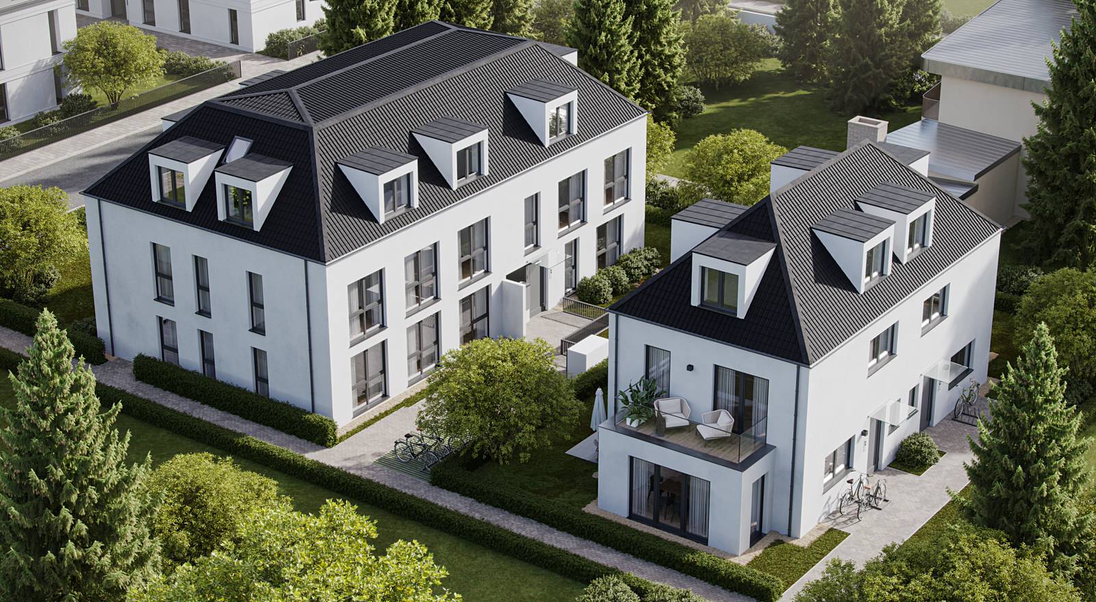 1 Mehrfamilienhaus und 1 Doppelhau