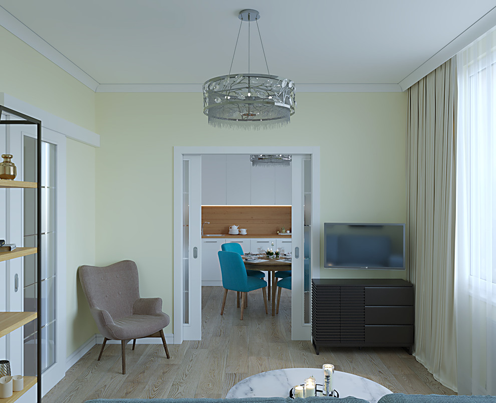 Дизайн интерьера гостиной в скандинавском стиле