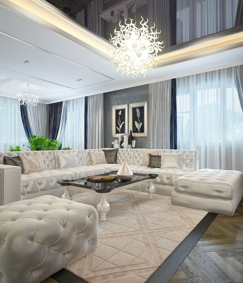 Интерьер дома 285 метров.