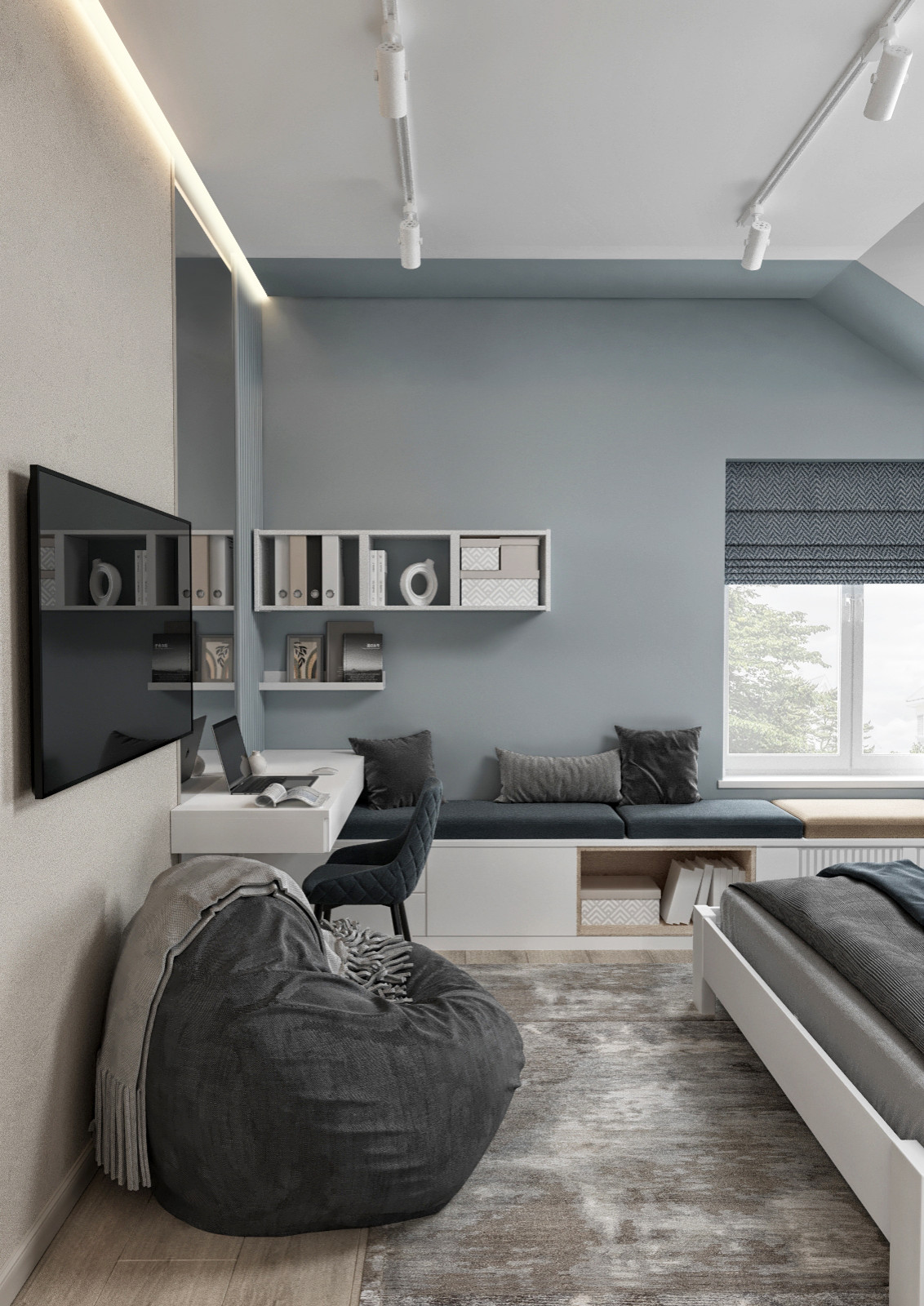 Проект двухэтажного частного дома 150 кв.м.