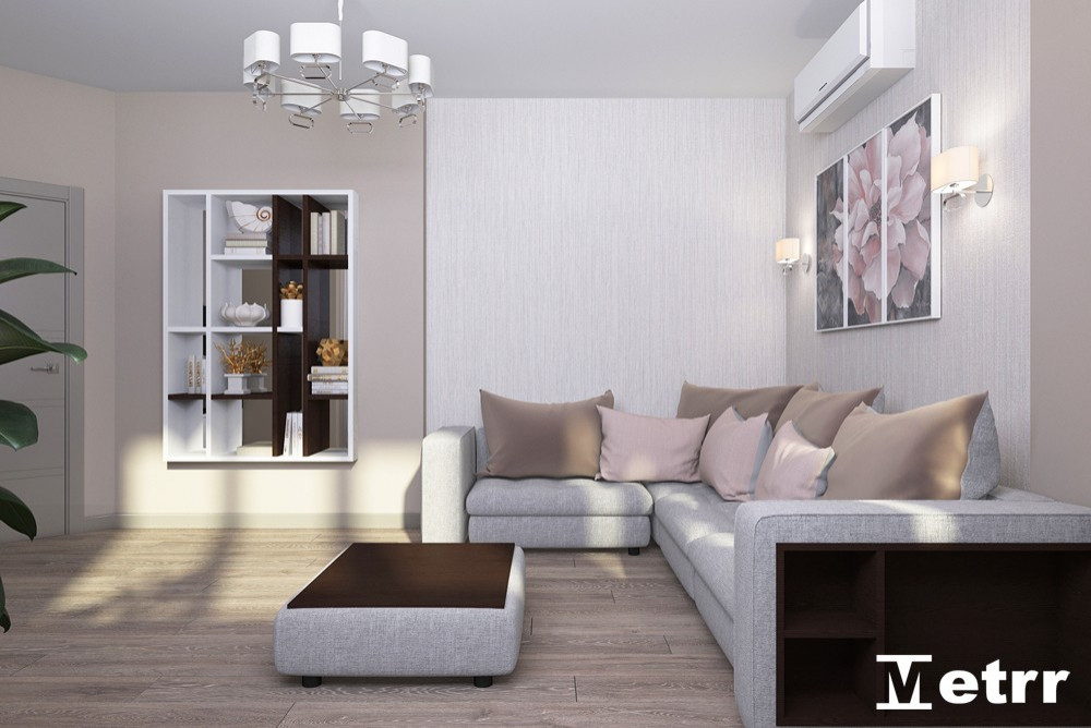 Дизайн - проект двухкомнатной квартиры S=61m2 ЖК Олимпия Парк