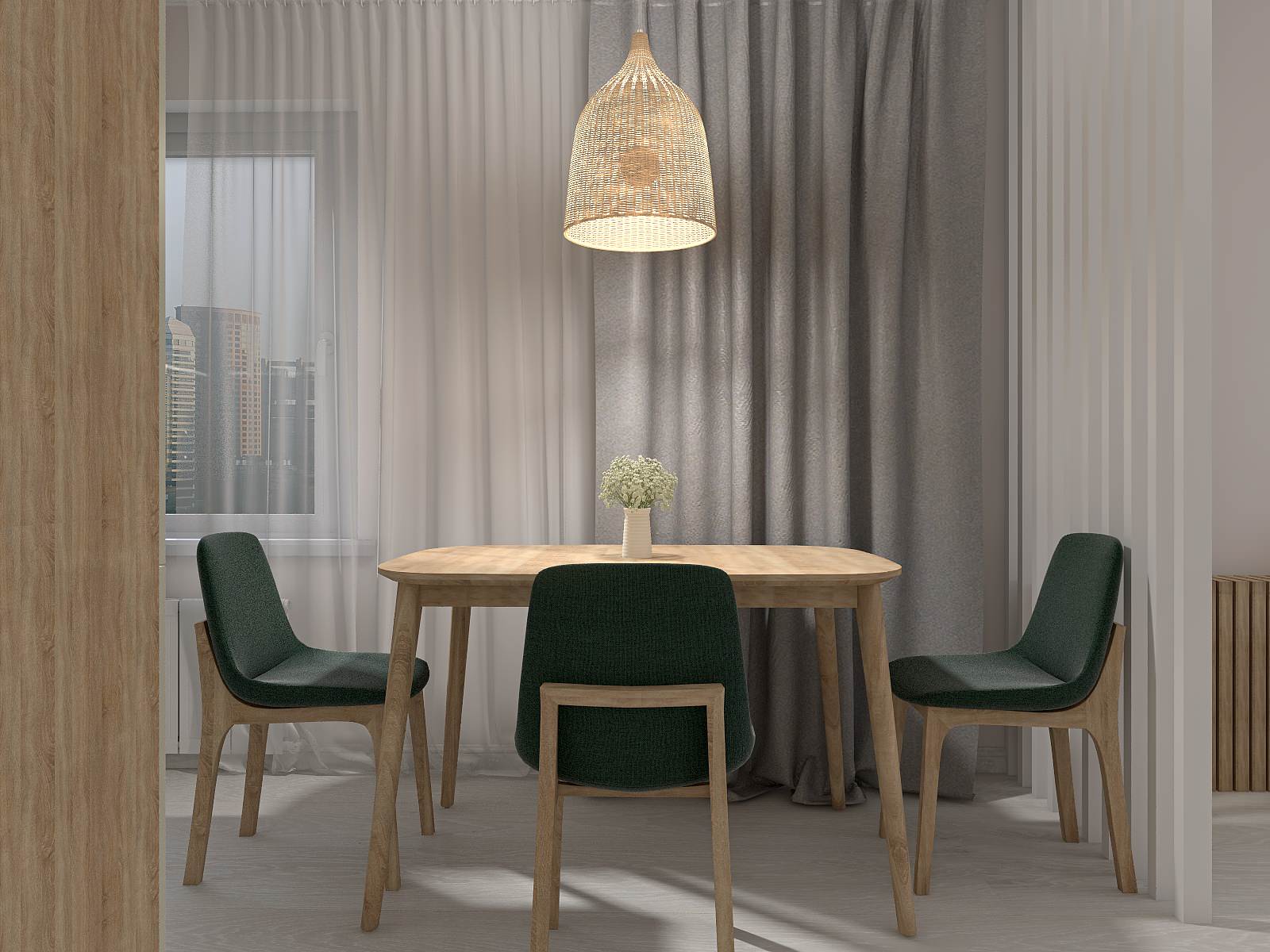 Кухня-гостиная в ЖК "Юнтолово"