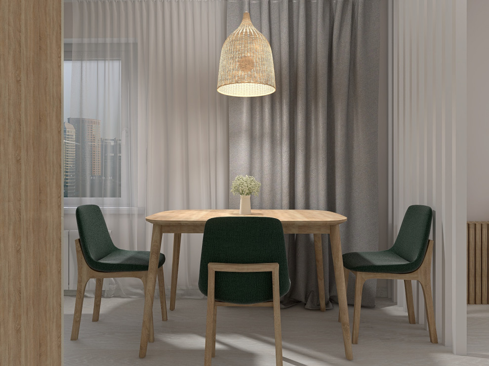 Кухня-гостиная в ЖК "Юнтолово"