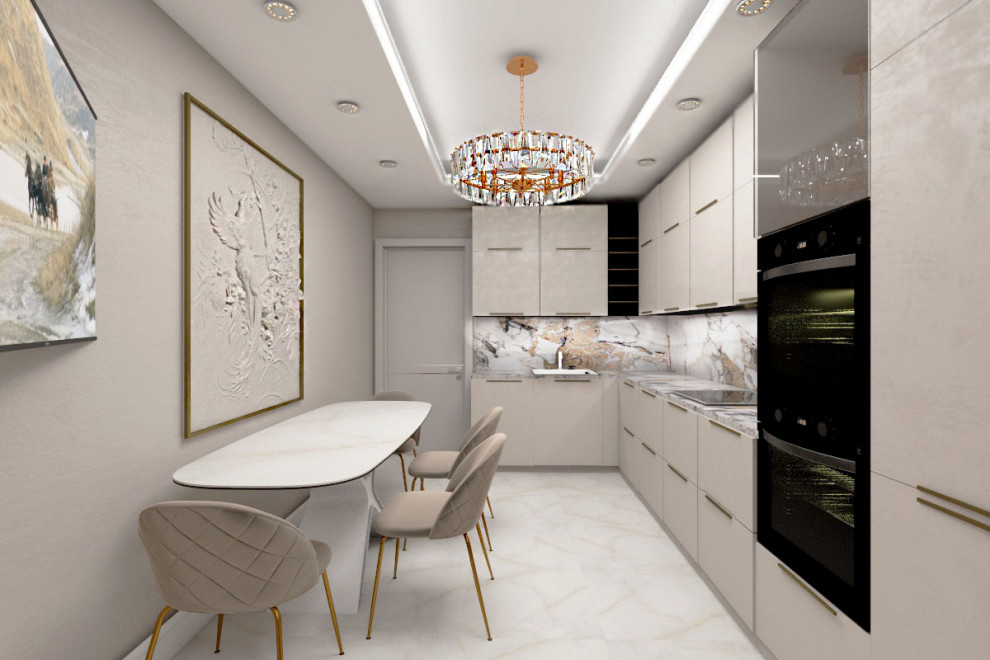 Проект 2х комнатной квартиры в стиле неоклассика