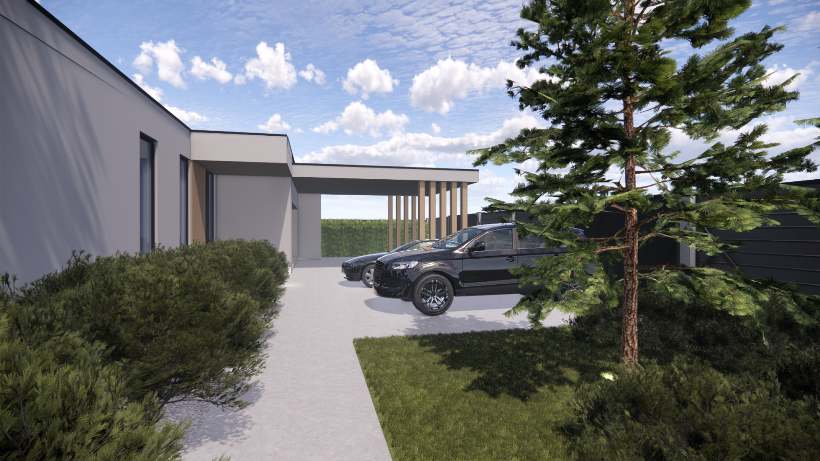 Зона парковки