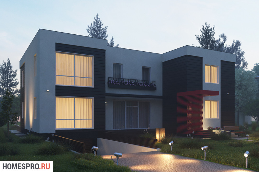 Обложка проекта: CUBES2. Проект современного загородного дома