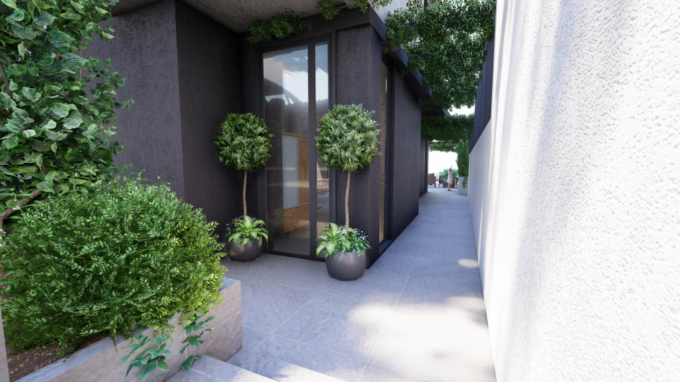 Проект участка в Адлере со сложным рельефом