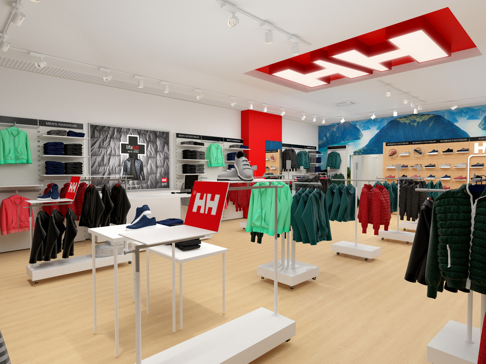 Визуализация магазина для Helly Hansen