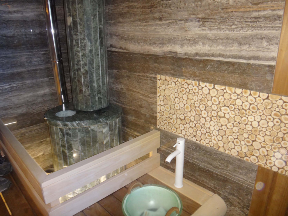 Обложка проекта: Банная печь Feringer Optima в змеевике