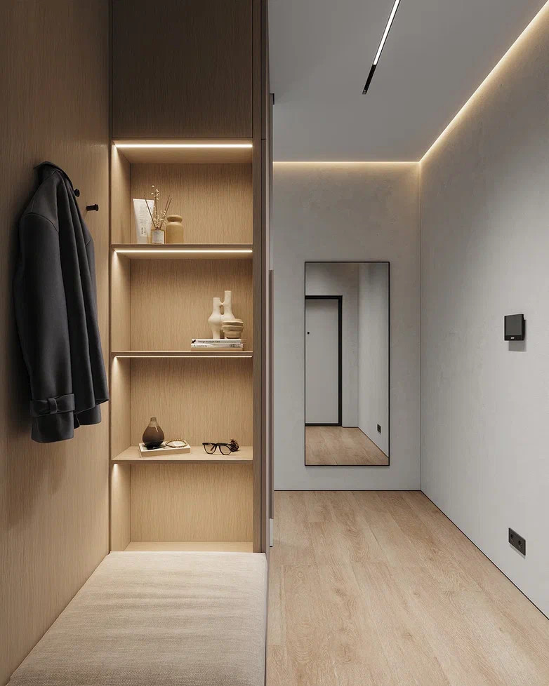 ЖК «Hide», квартира в стиле современный минимализм