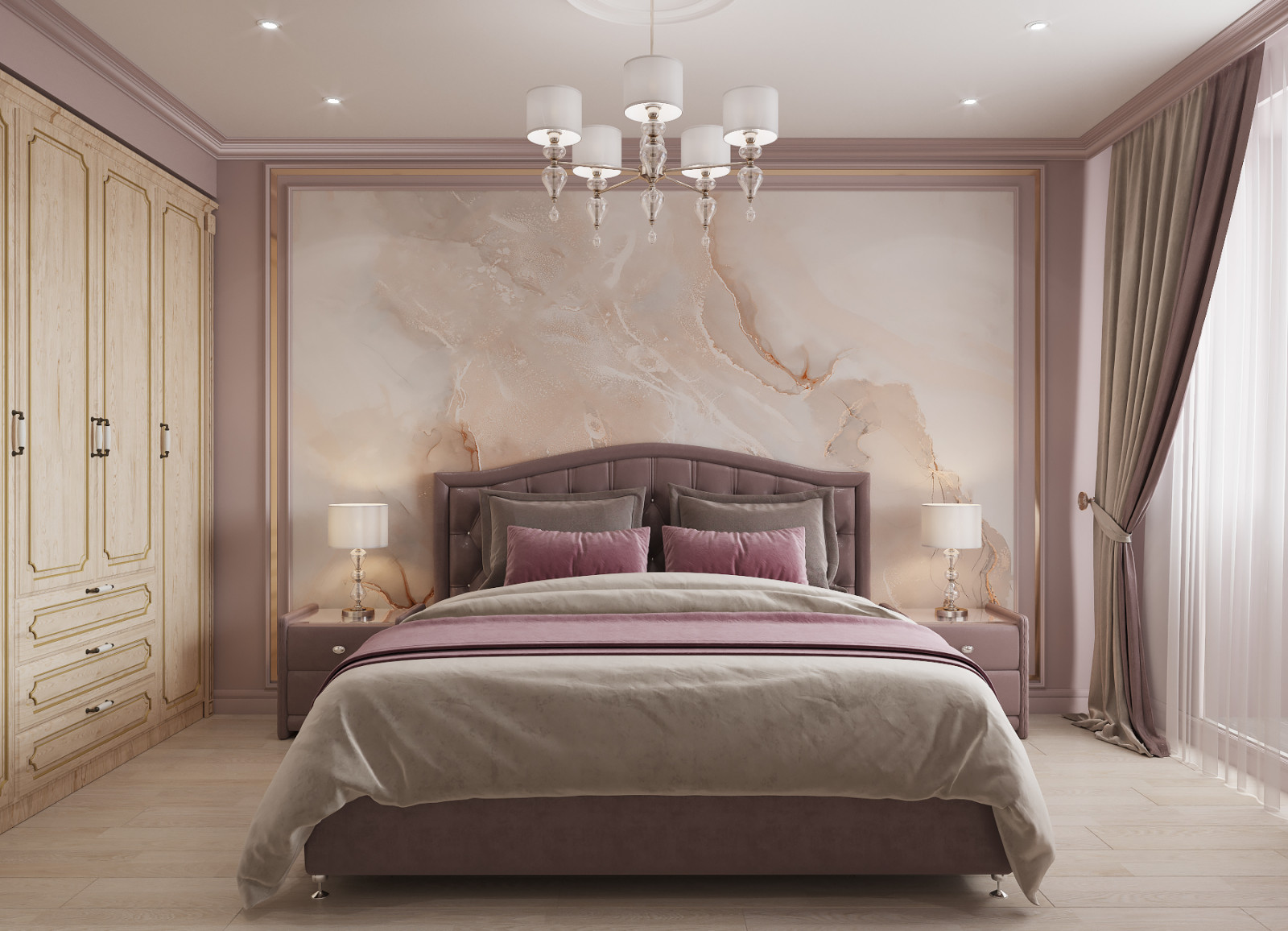 Яркая классика в трехкомнатной квартире