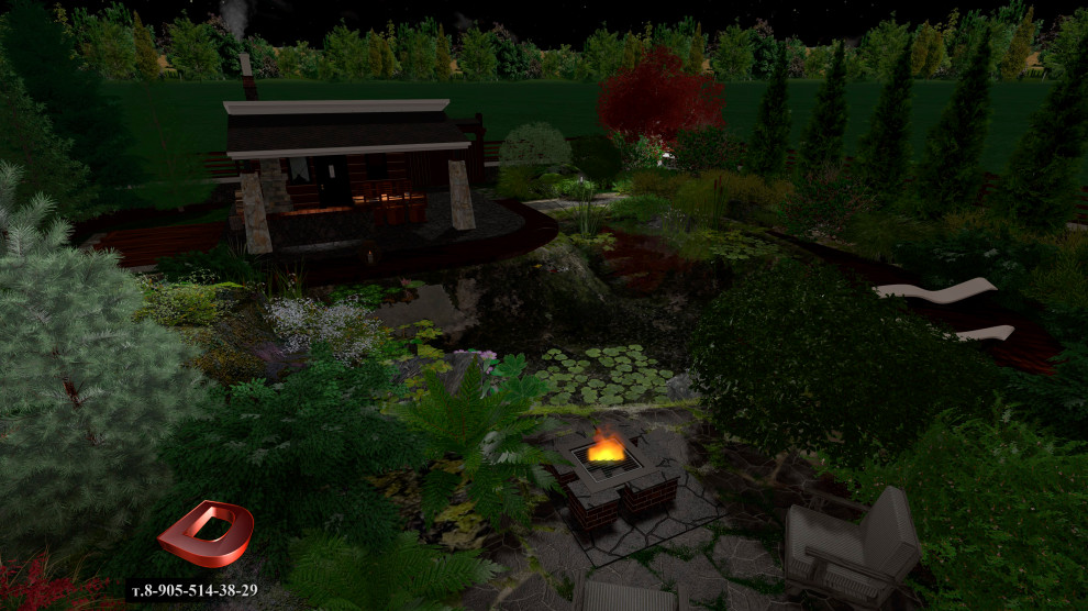 Проект ландшафтного дизайна участка 20 соток,