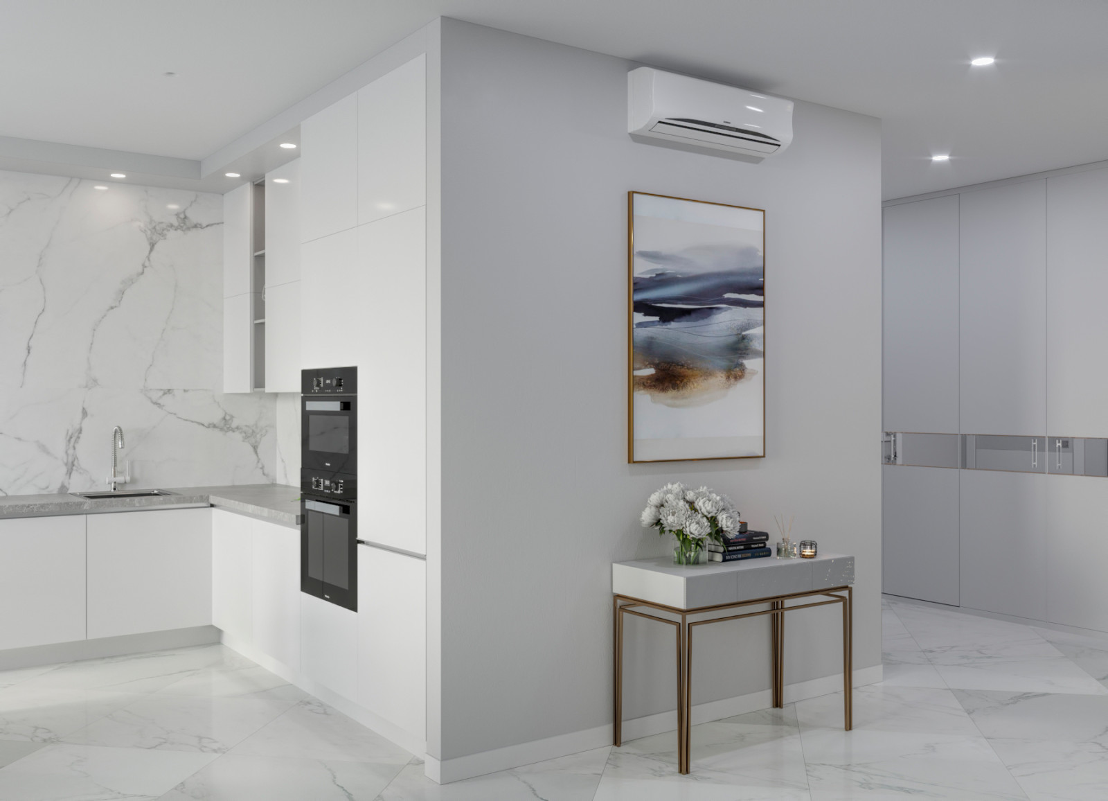 Квартира в нейтральных тонах в ЖК Царская площадь